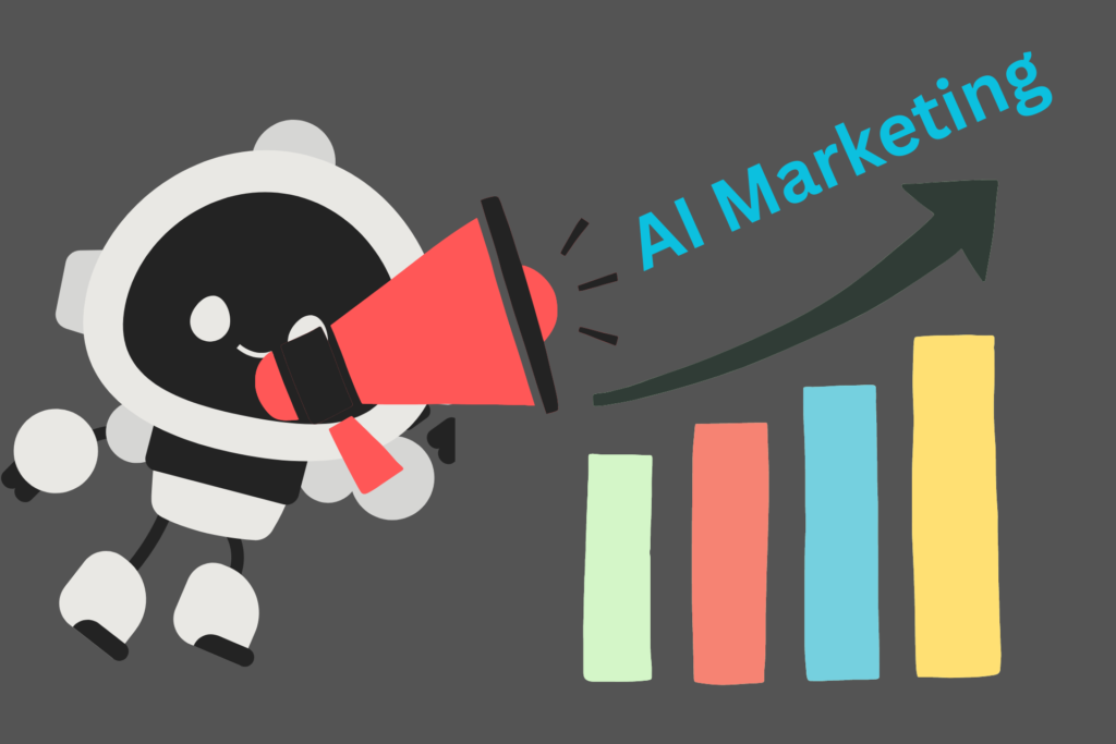 illustration of AI technology in marketing