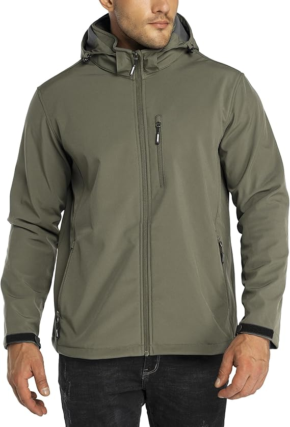 Best Outdoor Ventures Men's Lightweight Softshell Jacket