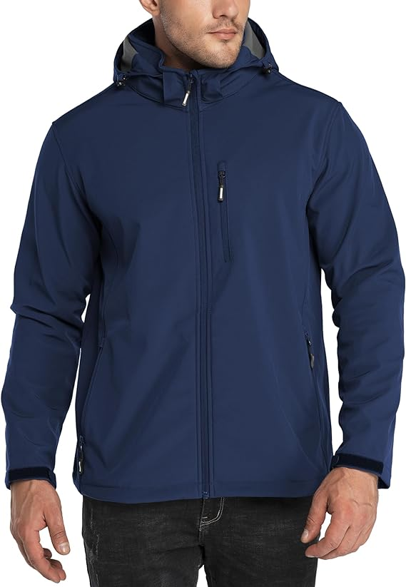 Best Outdoor Ventures Men's Lightweight Softshell Jacket