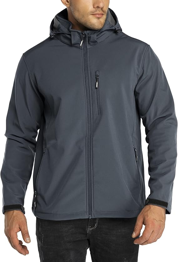 Best Outdoor Ventures Men's Lightweight Softshell Jacket