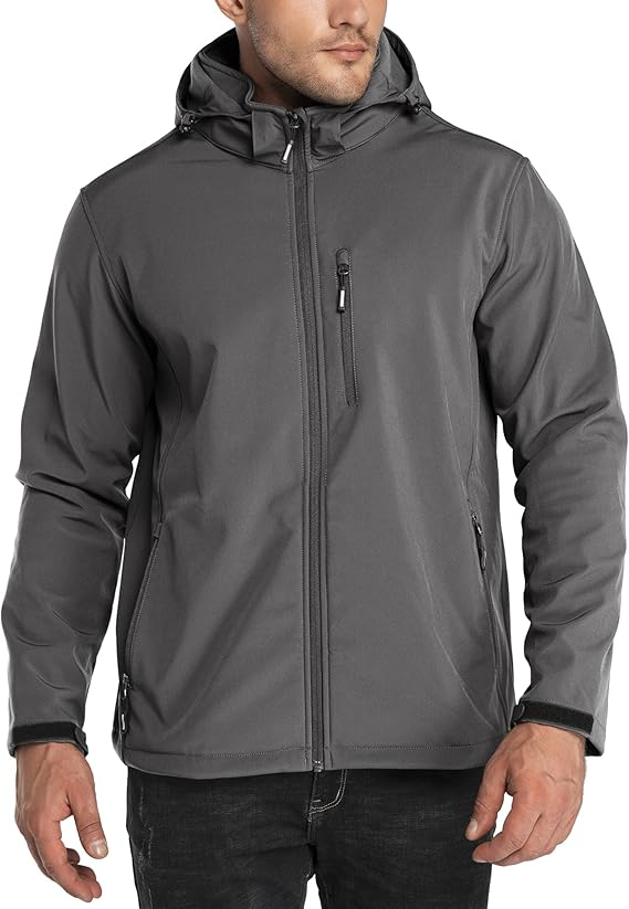 Best Outdoor Ventures Men's Lightweight Softshell Jacket